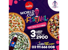 Pizza Plus Pakistan Hat-Trick Plus Deal For Rs.2900/-image-1685